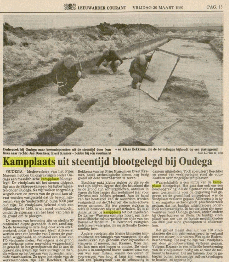 Egbertsgaasten kranten artikel