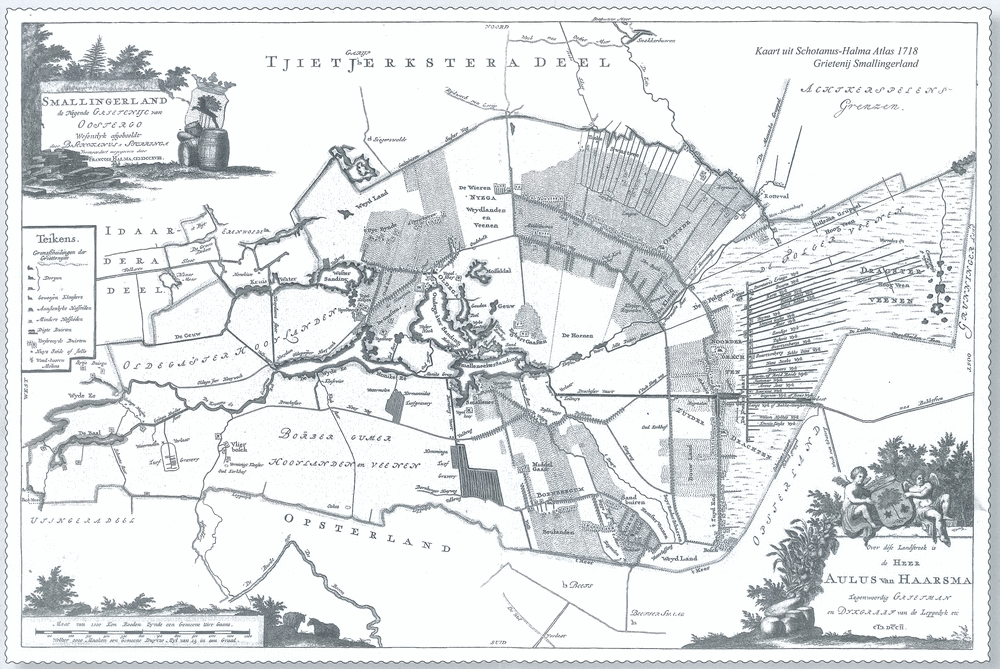 Schotanus-Halma kaart 1718